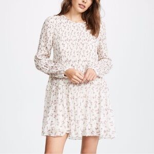 Frame Smocked Floral Shift Dress Size Small